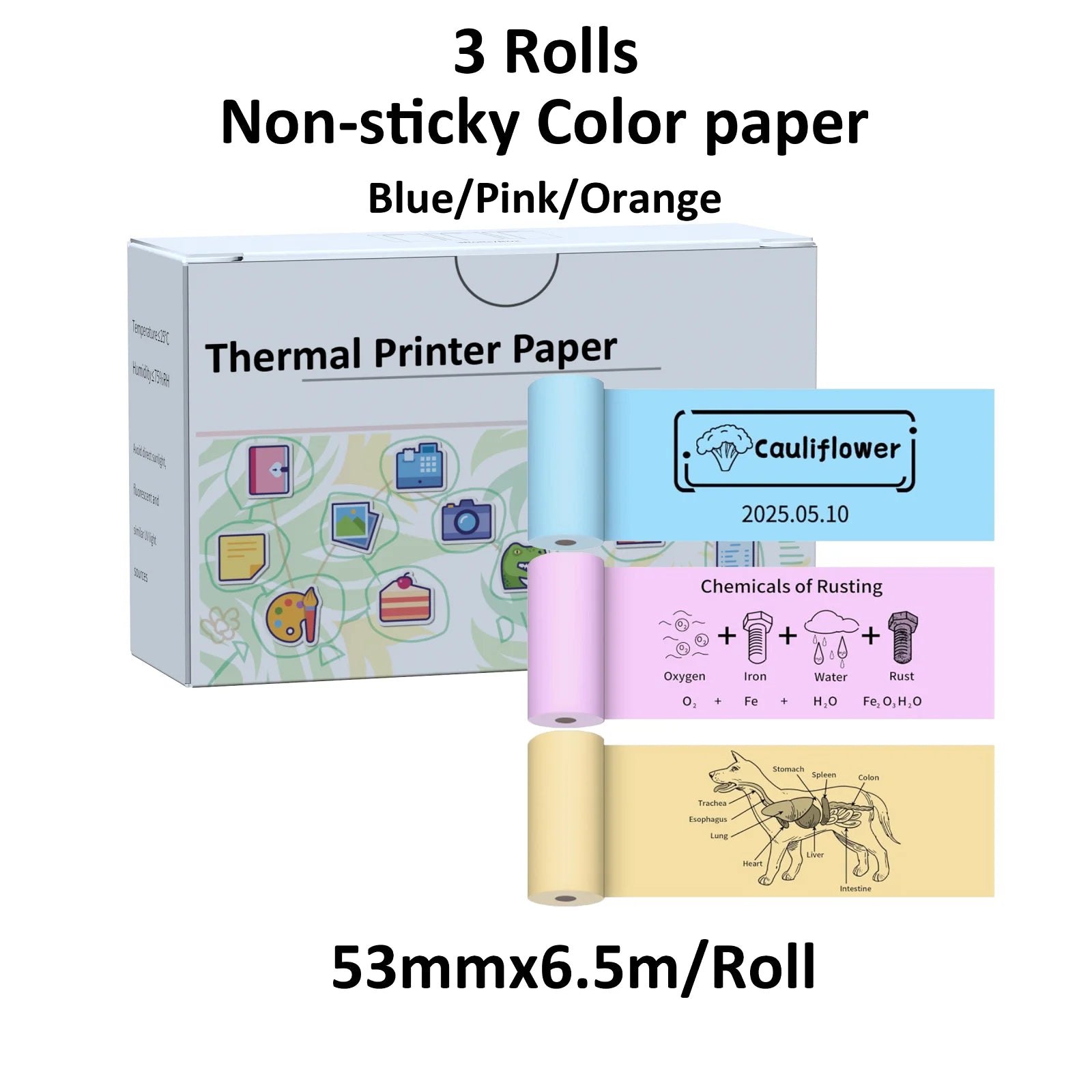 Mini Sticker Printer,Inkless Thermal Printer, Pocket Bluetooth Printer for Halloween Christmas Gift for Photo,Memo Impressora